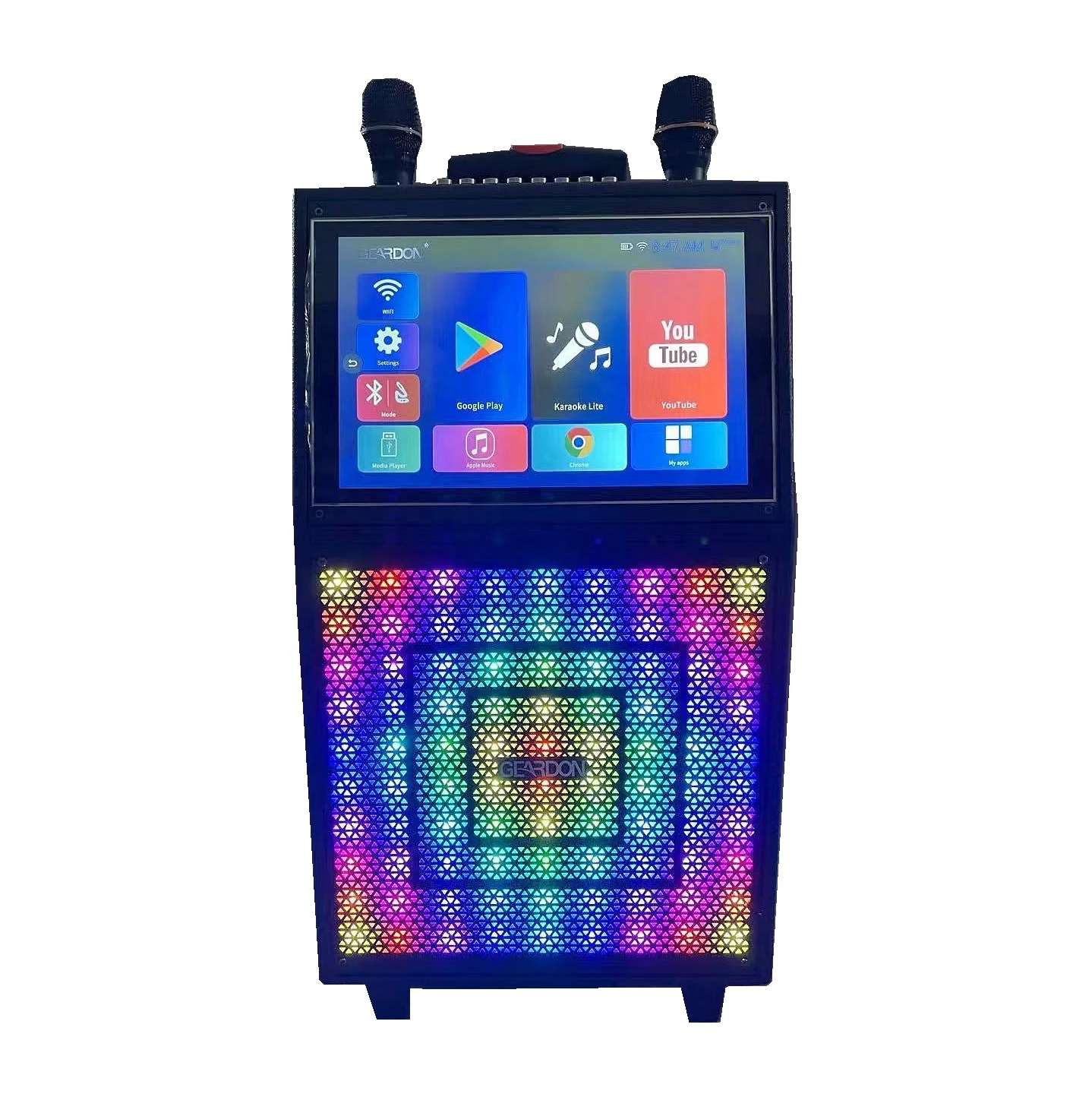 2023 New popular model speakers Karaoke Outdoor Active speaker with Wireless Microphone