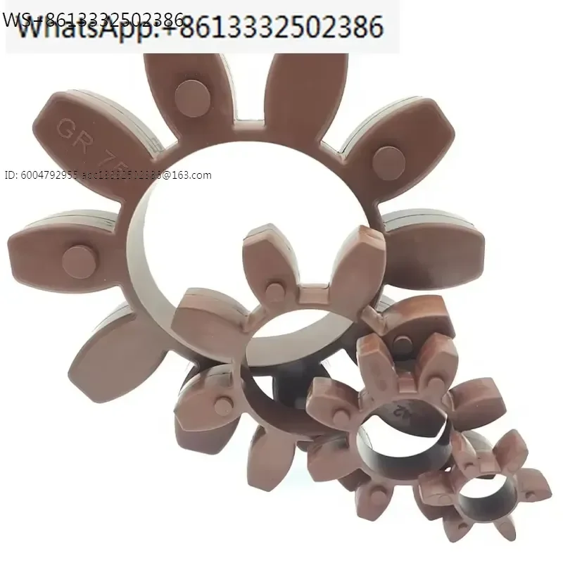 Fluorine rubber GR type plum blossom pad star shaped buffer block coupling elastic block GR24 28 38 42 48 55 65