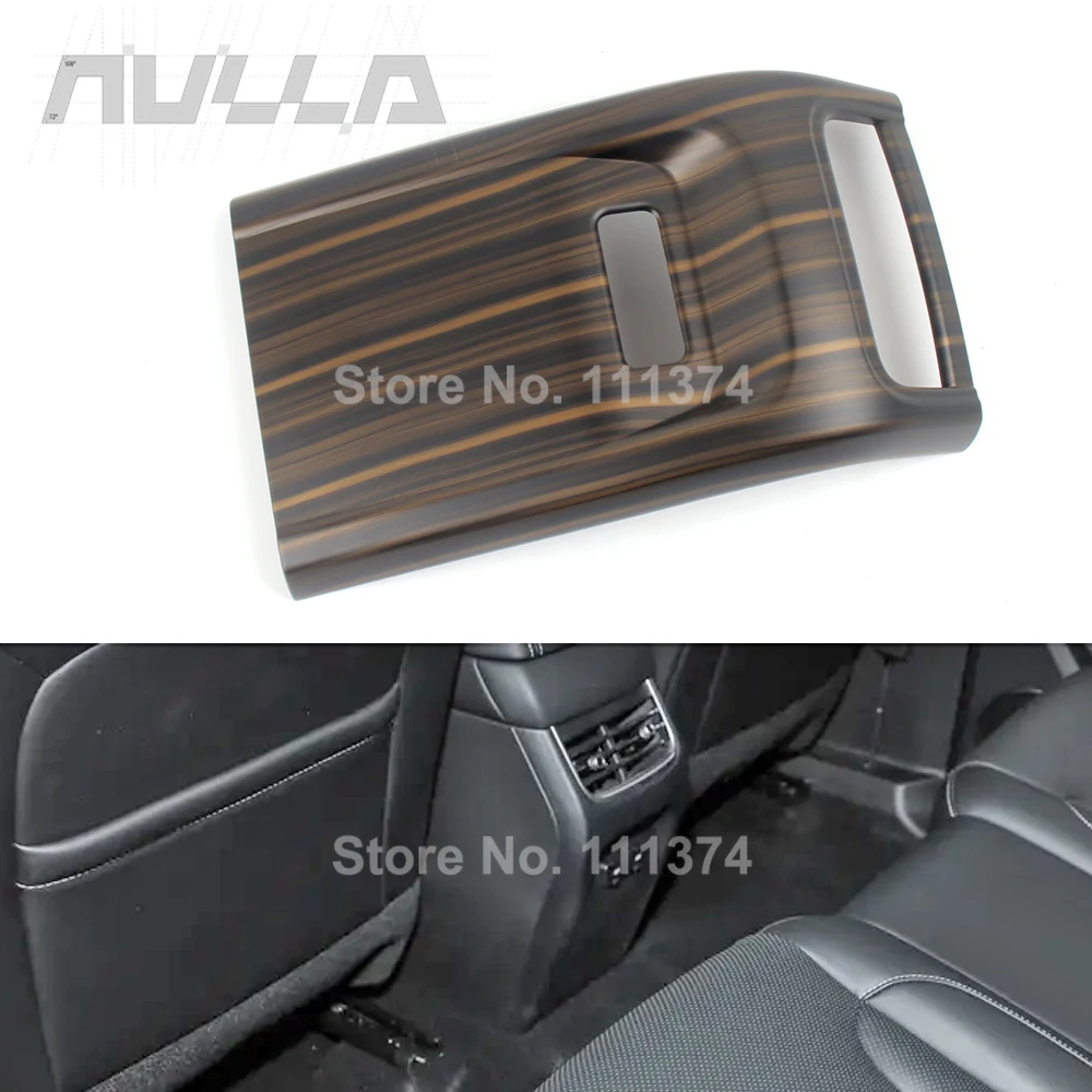

For GWM Tank 300 2025 2026 Rear Air Conditioning Vent Panel Cover Anti Kick Protection Trim Wood Grain Color Decor Accessories