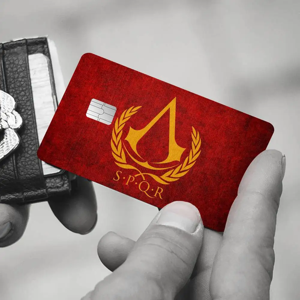 S-SPQR 2024 أنيمي الكرتون الجلد ملصقات فيلم الشريط الحال بالنسبة لبطاقة الخصم الائتمانية الكبيرة الجانب الأمامي