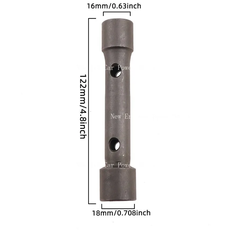 

5 шт. подходят для инструментов для ремонта мотоциклов, торцевой ключ для свечей зажигания, инструмент для разборки двойного назначения с обоих концов 16*18, расширенный