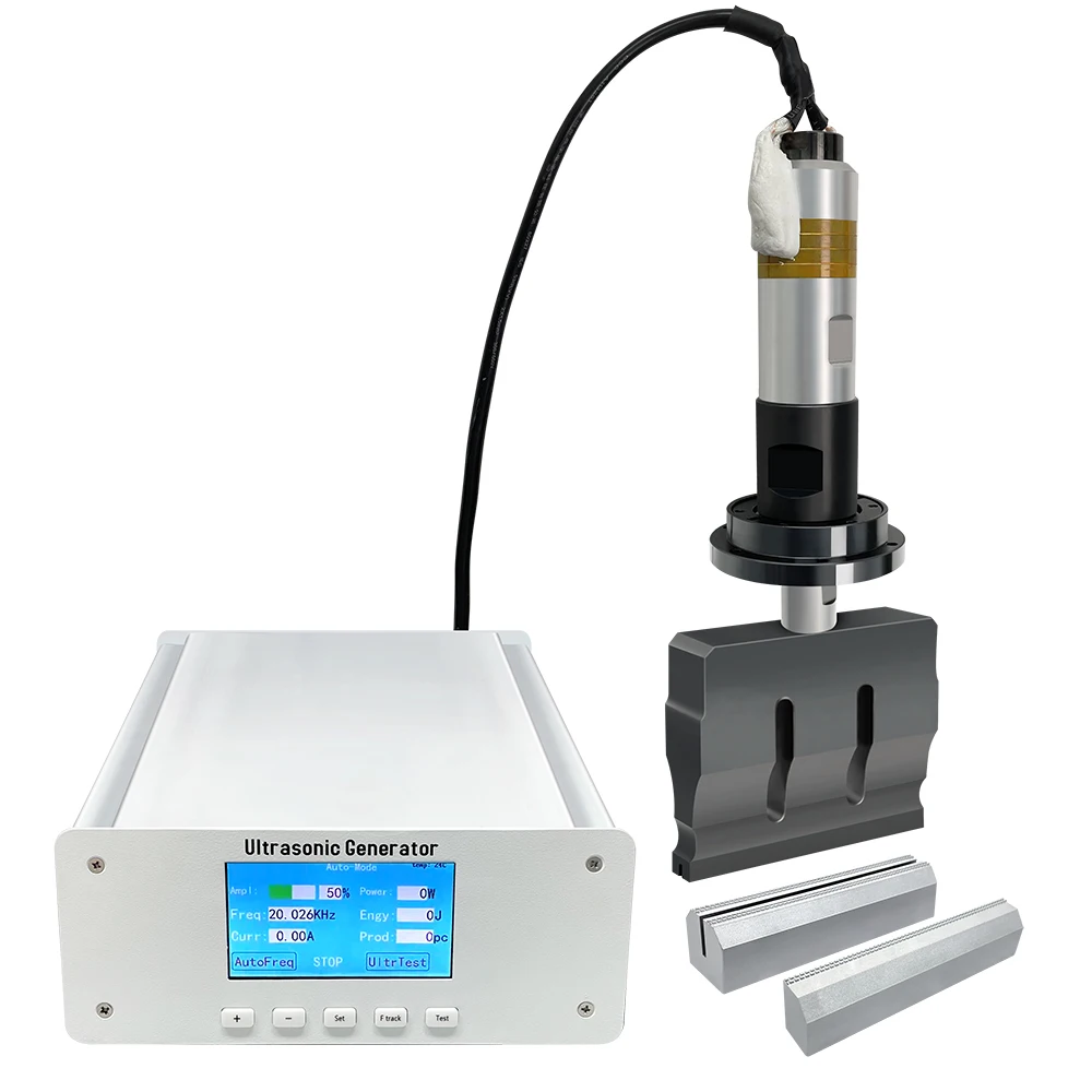 

Good Quality 20kHz Ultrasonic Welding System Digital Ultrasonic Generator And Horn For Non Woven Fabric Bag