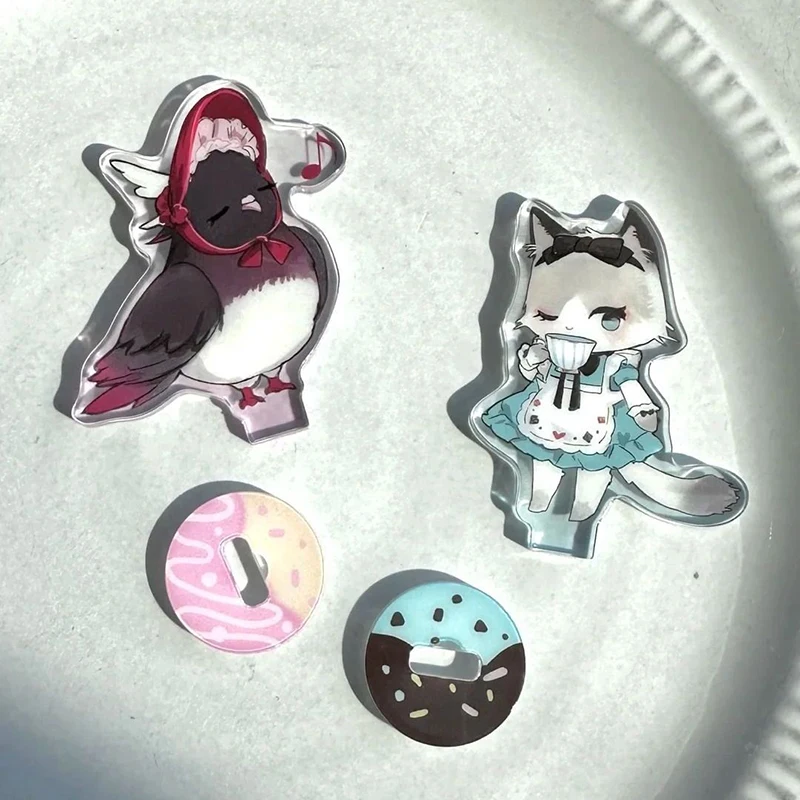 Game Genshin Impact Sandrone Marionette Columbina Moon Maiden Cosplay Standing Plate Kawaii Acrylic Figure Stand Accessory Props image 5