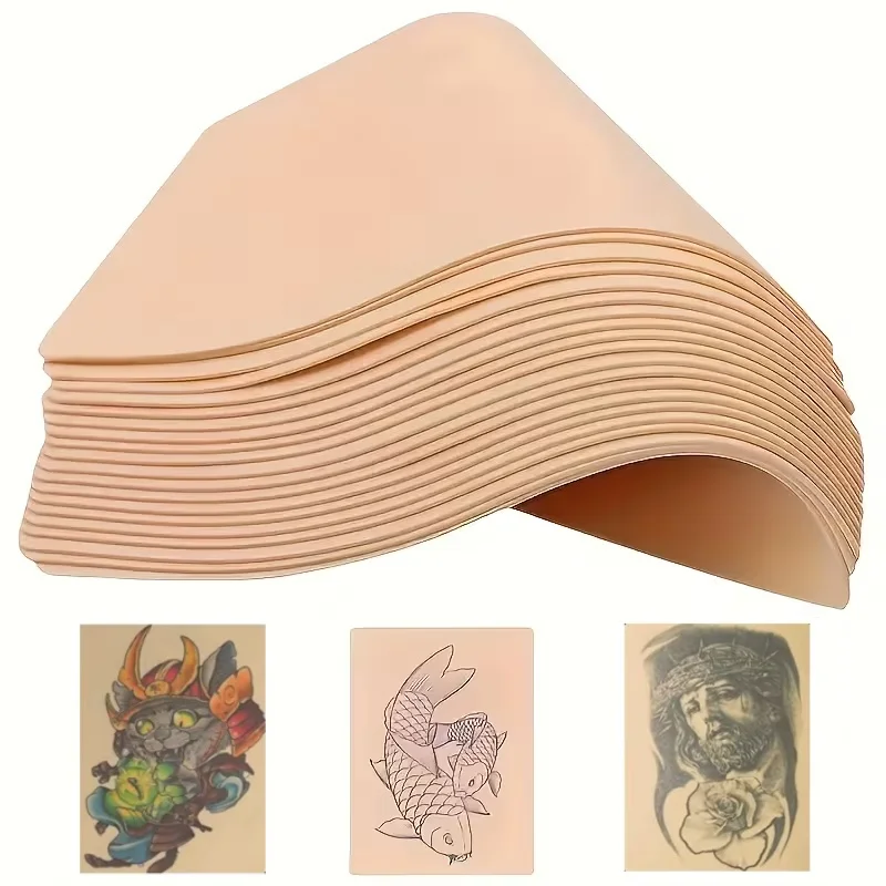 

Набор из 3-10 силиконовых тренировочных кож для татуажа и микроблейдинга бровей, двусторонние, для начинающих, 7,5*5,5 дюймов