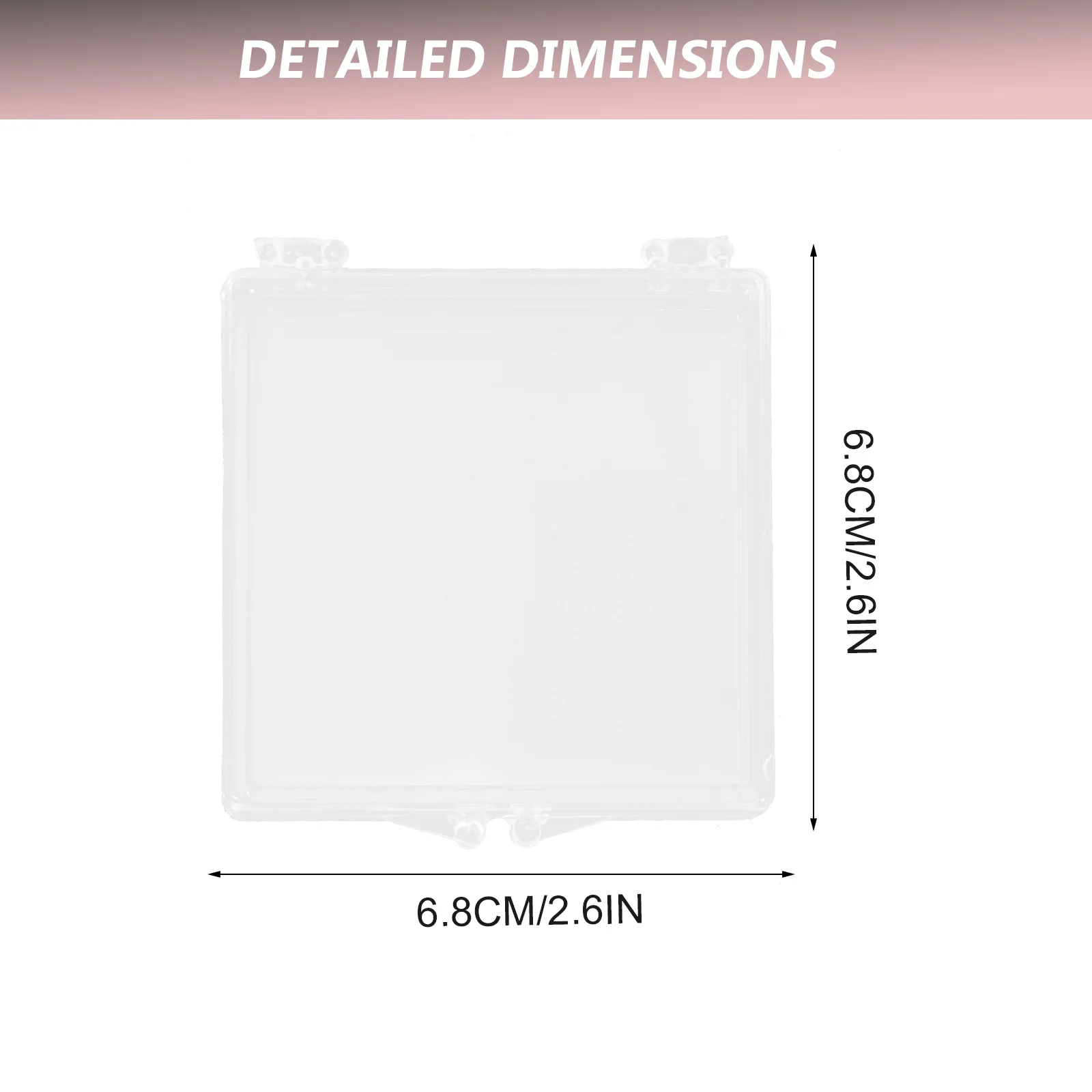 

10 шт., держатель для инструментов для дизайна ногтей, прочная прозрачная коробка для украшения накладных ногтей, коробка для хранения накладных ногтей, держатель для маникюрных инструментов