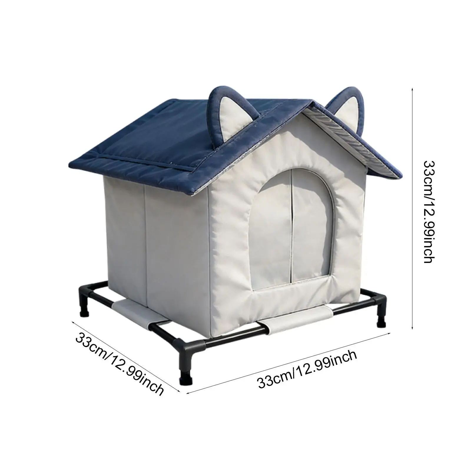 

Уличный домик для бездомных кошек из ткани Оксфорд: теплый, всепогодный, утепленный вольер для уличных кошек, защита от зимних условий