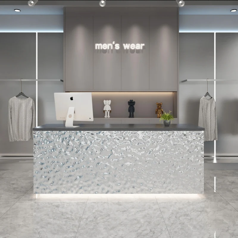 Modern Store Reception Desk Checkout Banco Church Podium Retail Counter Luxury Hotel Banco Cassa Reception Creative Furniture