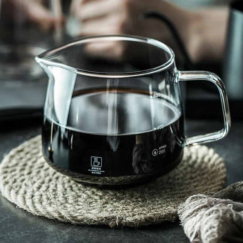 Coffee Server Household Hand Brewed Coffee Pot Filter Cup Brewing Coffee Stand Glass Sharing Pot image 6