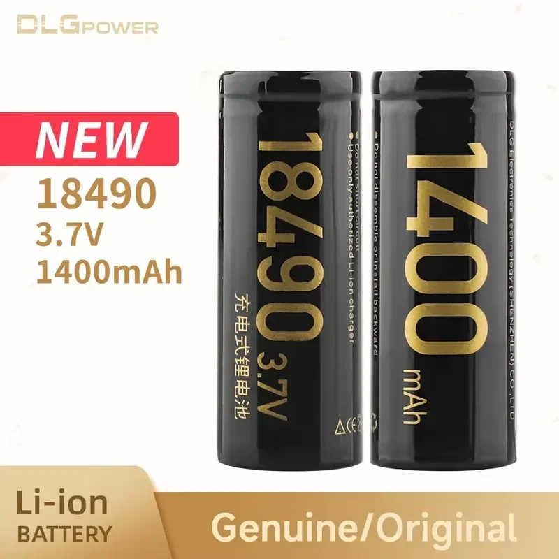 3.7V 18490 1400mAh DLGpower Li-ion Rechargeable Battery For Small Fan Flashlight Recorder Smoke Alarm Remote Control Mouse