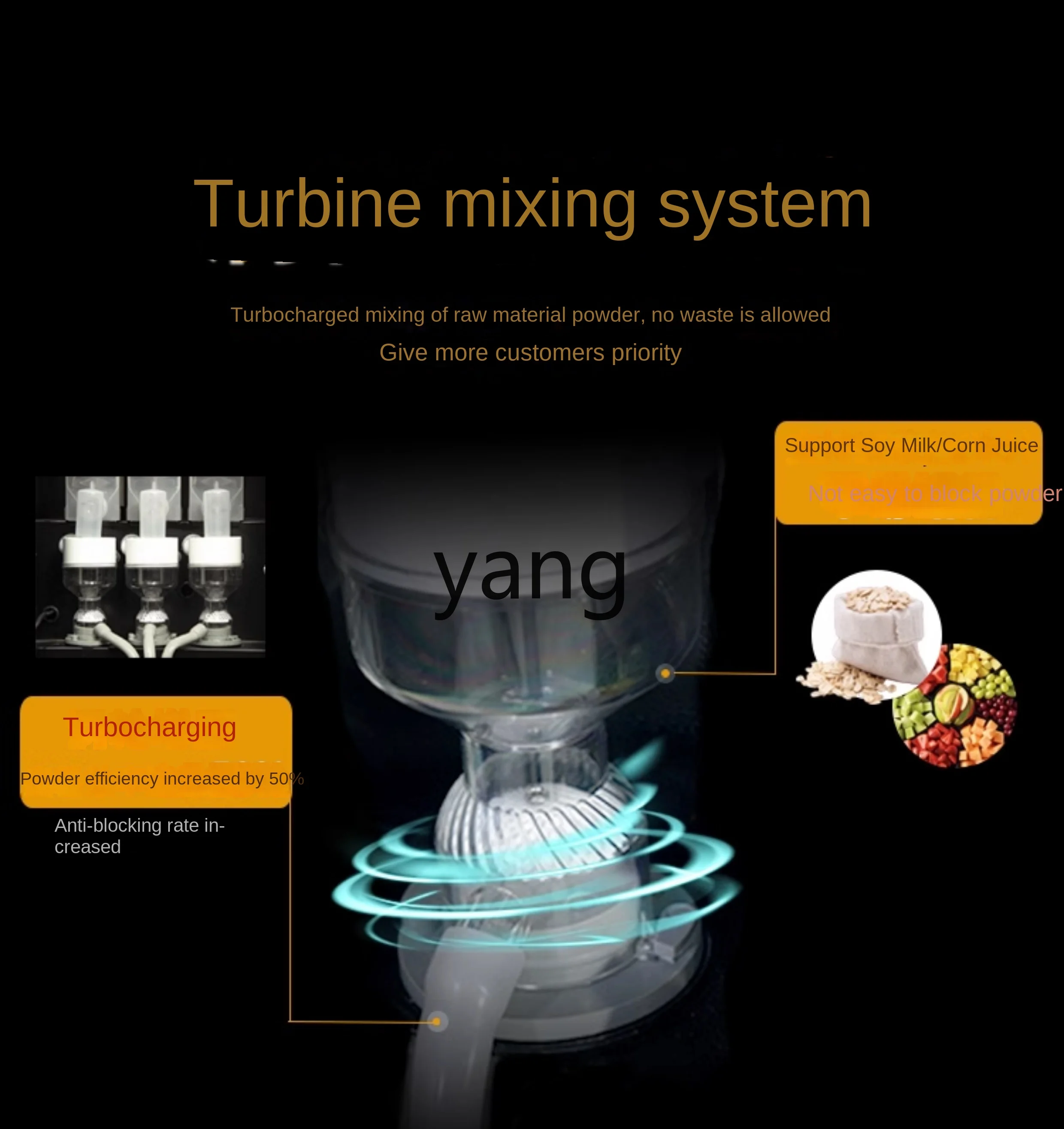 Yjq Instant Coffee Machine Milk Tea Drinking Machine Hot and Cold Juice Self-Service Automatic All-in-One Machine