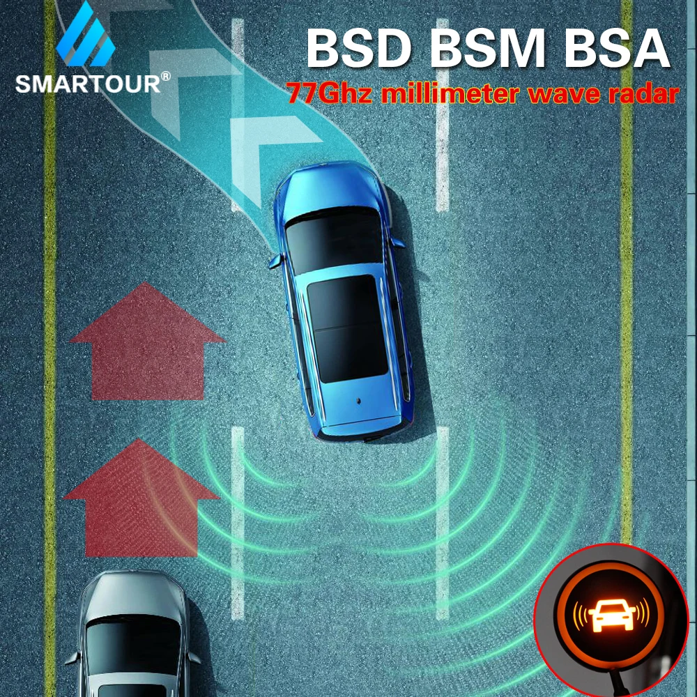 

Smartour 77GHz RCTA AOA Millimeter Wave Radar Blind Spot Detection BSD BSM BSA Microwave Radar Blind Spot Monitoring System