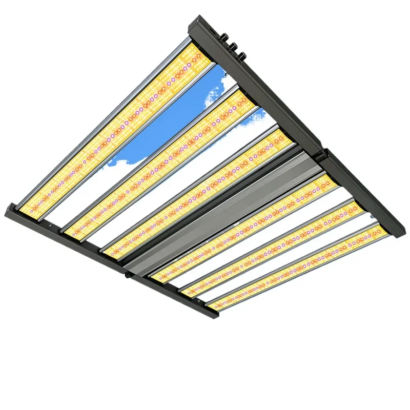 Luz de enchimento de estufa à prova d'água interna simulada luz solar dobrável polvo luz de crescimento de plantas