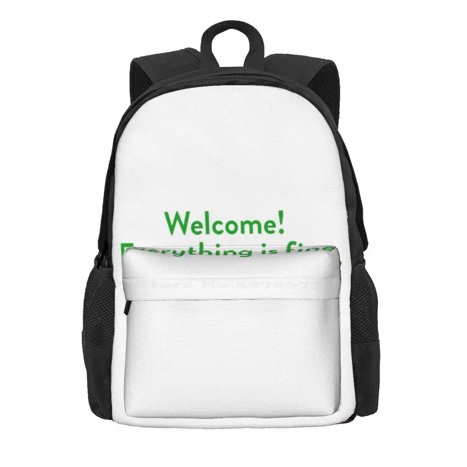 The Good Place Welcome Wall Hot Sale Schoolbag Backpack Fashion Bags The Good Place Welcome Everything Is Fine Kristen Bell Ted