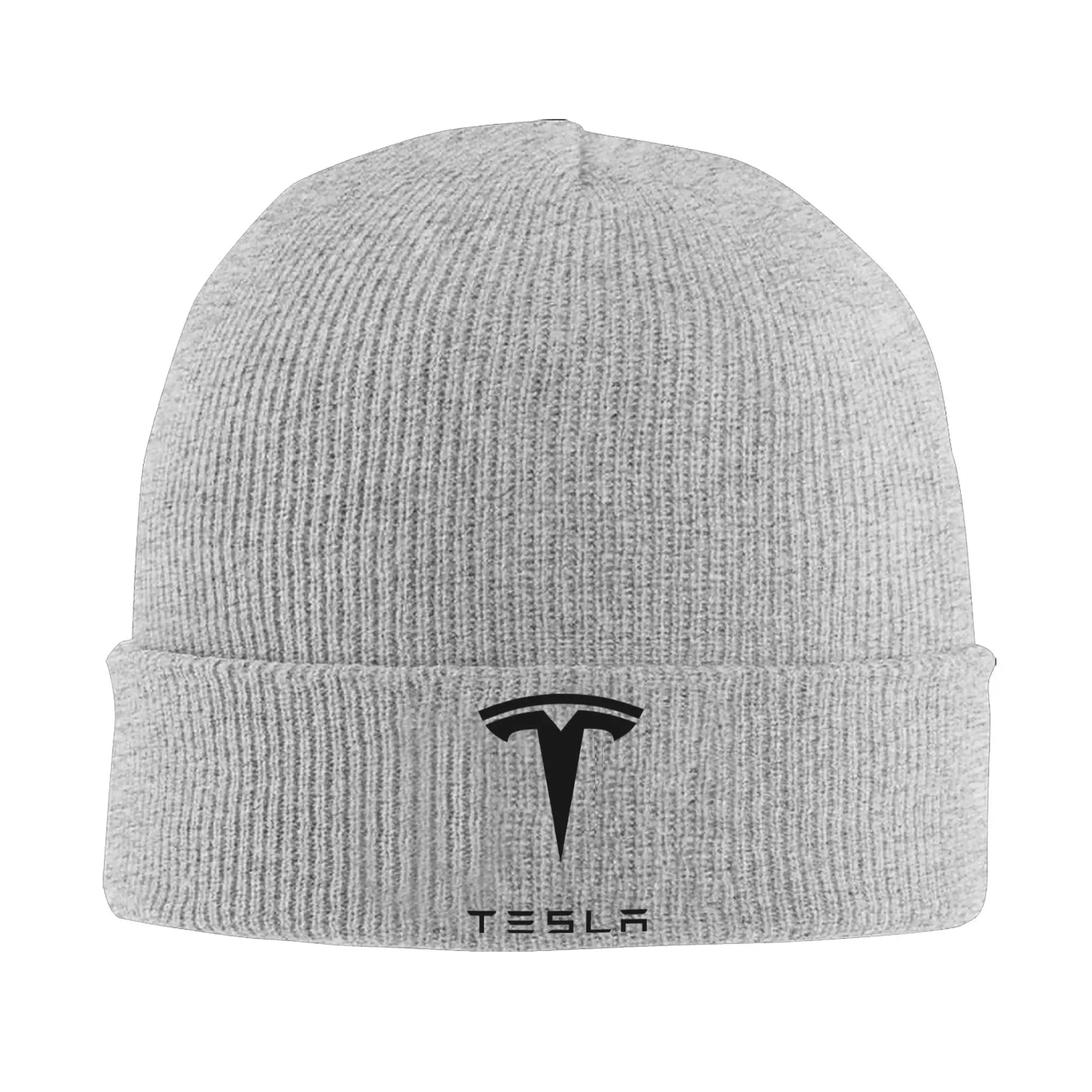 T-Teslas Sombreros Otoño Invierno Skullies Gorros Gorros de esquí Unisex Acrílico Skullcap