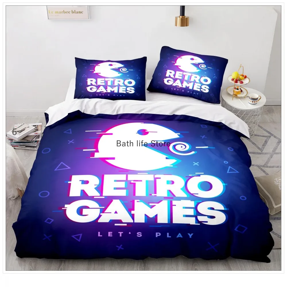 Fashion Game Controller Bedding Set Queen Size Duvet Cover Set Creative Black Comforter Bed Cover Set 2/3pcs Home Textile 3D