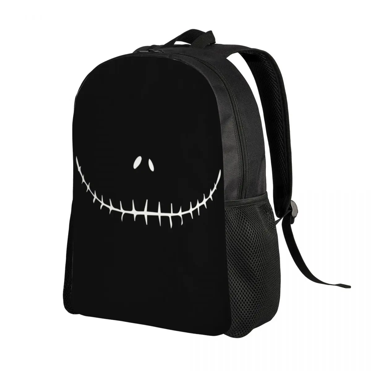 Custom Pumpkin King Jack Skellington Smiling Travel Backpack School Computer Bookbag The Nightmare Before Christmas Daypack Bags