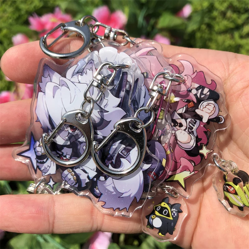 Spel Zenless Zone Zero Wise Belle Anby Demara Billy The Kid Cosplay Kostuum Acryl Sleutelhanger Sleutelhanger Accessoires Hanger