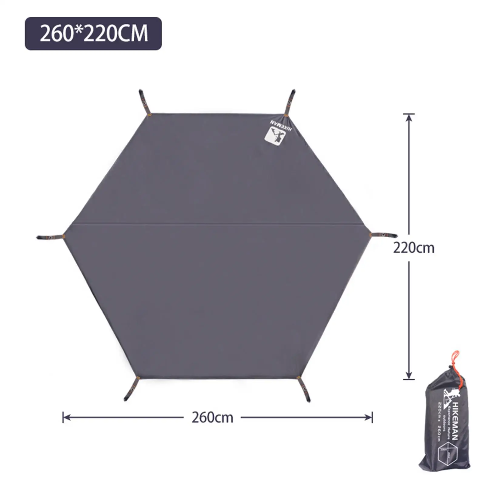 Imagem -06 - Impermeável Camping Hammock Tent Leve Tarp Pegada