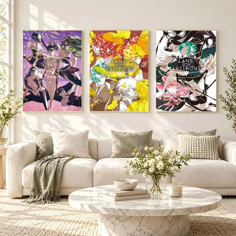 anime Land of the Lustrous Poster Poster HD Frameless Fresh Natural Style Wall Art Home Decor For Living Room Bedroom Gift