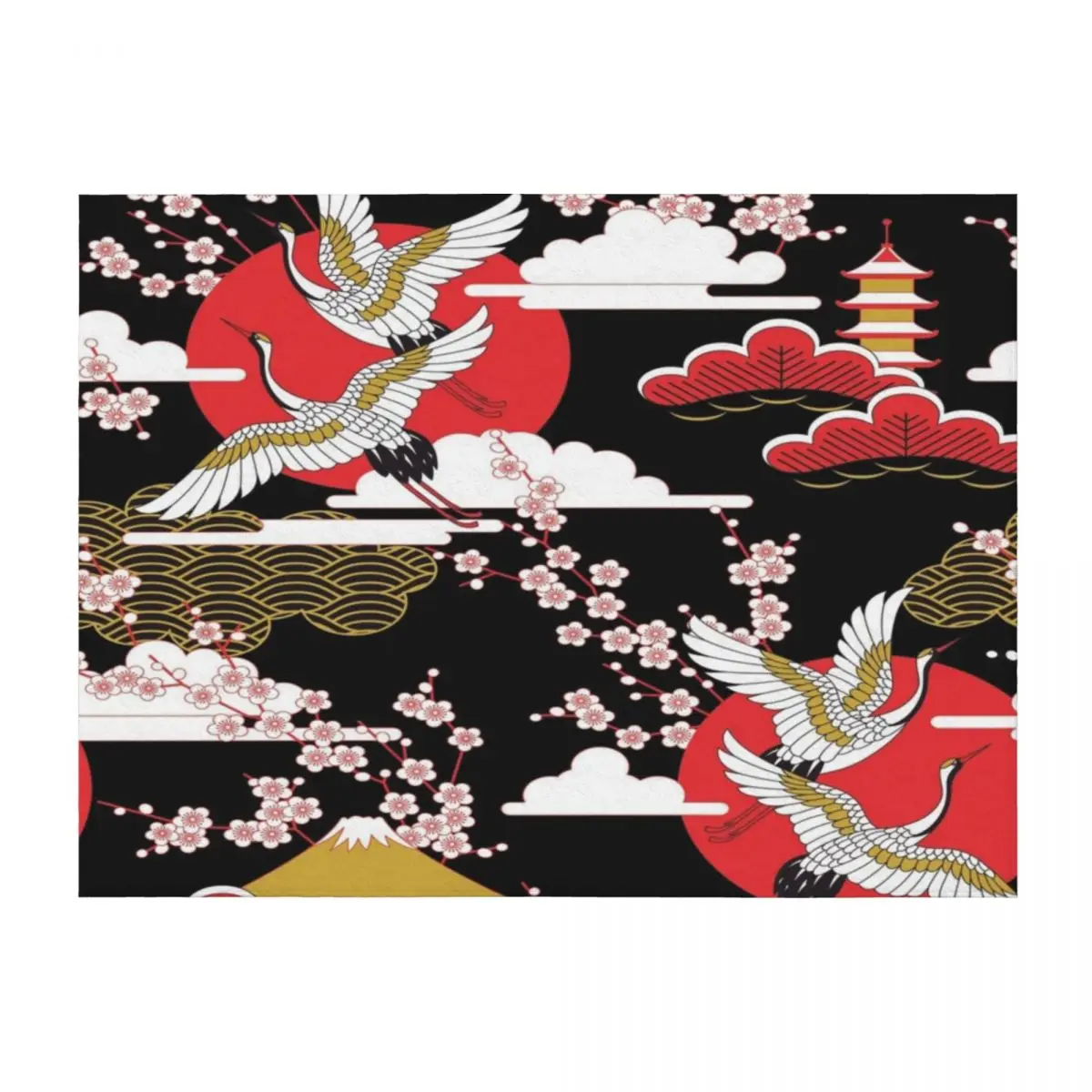 

Asian Design 2 Throw Blanket Stuffeds Winter beds Furry Cute Blankets