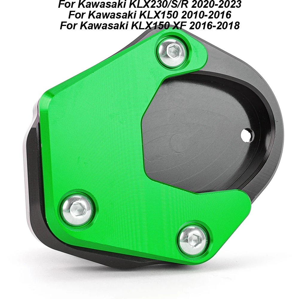

For Kawasaki KLX150 10-2016 KLX230/S/R 2020-2023 KLX150 XF 16-18 Foot Side Stand Pad Plate Kickstand Enlarger Support Extension