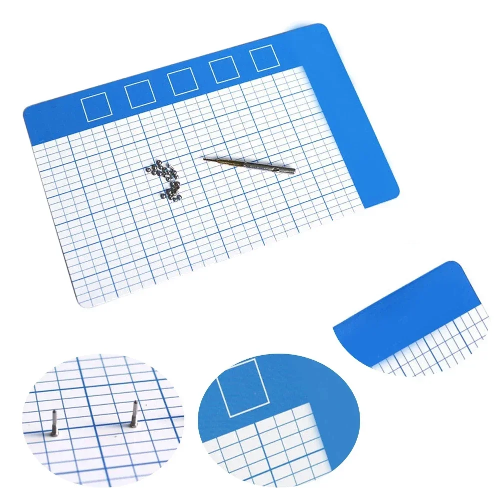 Grid Magnetic Screw Memory Mat Magnetic Plate Magnetic Strength Mini Chart Work Pad Small Size Mobile Phone Repair Tools