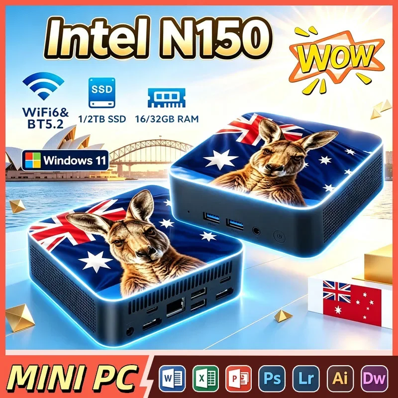 2026-インテル-n150-ミニpc-ポータブルコンピューター-16gb-32gb-ram-1tb-2tb-ssd-ゲーミングpc-windows-11-pro-wifi-6-bt52-オフィス-学習-ゲーマーpc