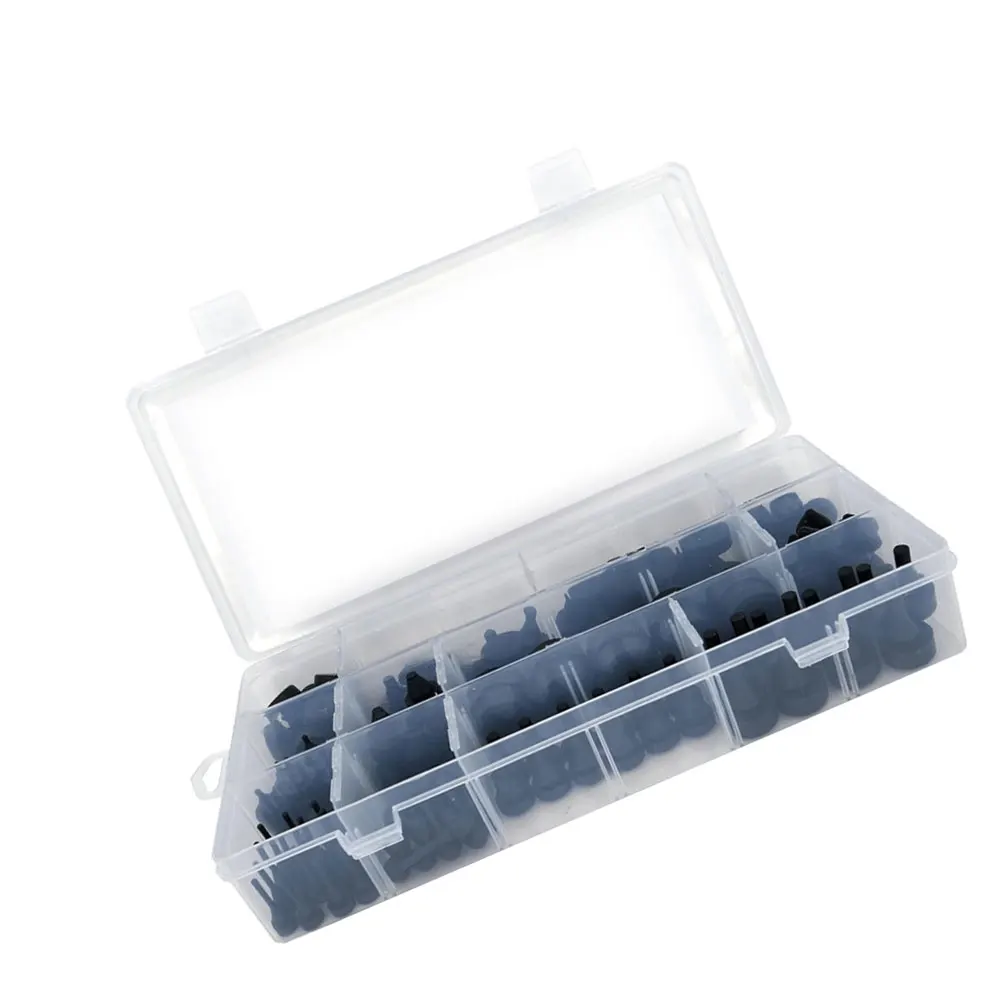 Rubber Bumper Sealing Kit with 355 Assorted Pieces for Use in Car Bumper Assembly Shock Absorption and Vibration Control