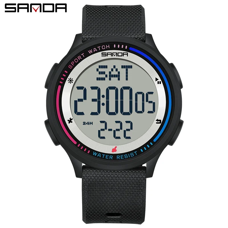 smvp Children Fashion Digital Movement Teenager Students Hand Clock Trendy Water Resistant Outdoor Sports Mode Wrist Stop Watch