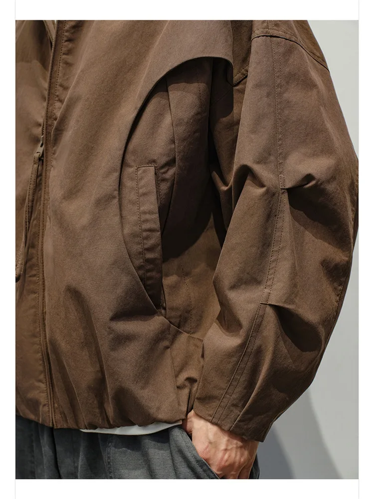 

Мужская осенне-зимняя модная брендовая верхняя одежда с воротником-стойкой American Sle Blade Sve Jaet, свободный крой