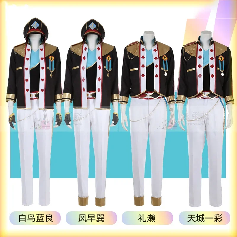 Game Ensemble Stars Cosplay ALKALOID Amagi Hiiro Shiratori Aira Ayase Mayoi Cosplay Costume Halloween Party Uniforms Custom Made