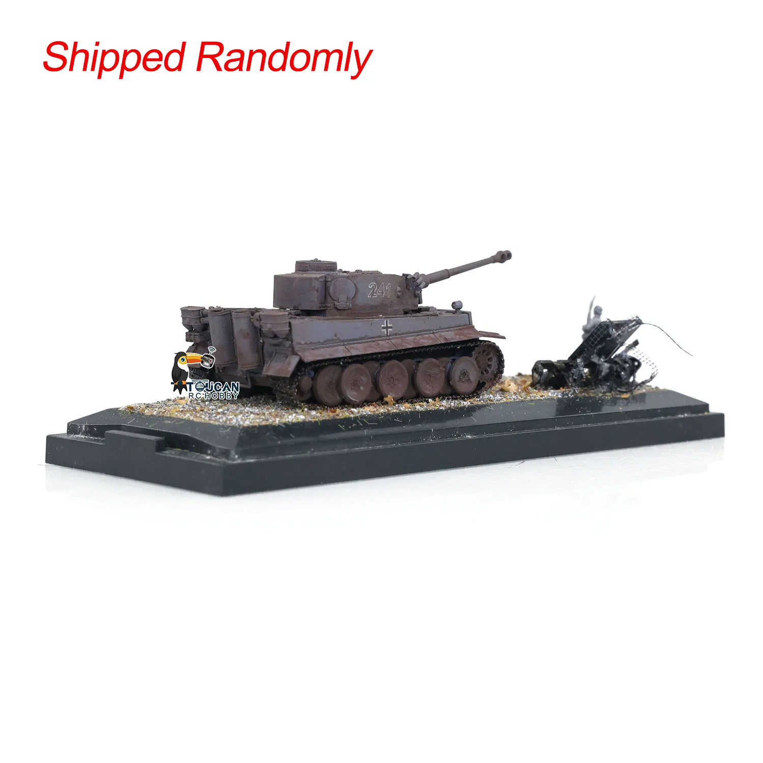 Henglong Tanque Estático para Meninos, Modelo de Tanque Acabado sem Peças Eletrônicas, Alemanha Tiger I 3818, Mini Brinquedos, Presentes, Escala 1: 72