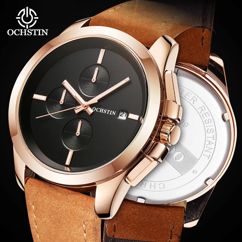 ochstin pilot series multi-function quartz movement waterproof watch new 2024 sports street men's quartz watch