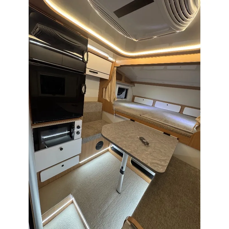 Custom 4x4 Off Road Truck Slide In Camper Waterproof Shell With LED Illumination