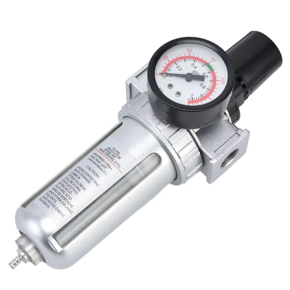SFR-200 1/4 SFR-300 3/8 SFR-400 1/2 Air Compressor Copper Filter Regulator Moisture Water Oil Lubricator Trap Air Regulator