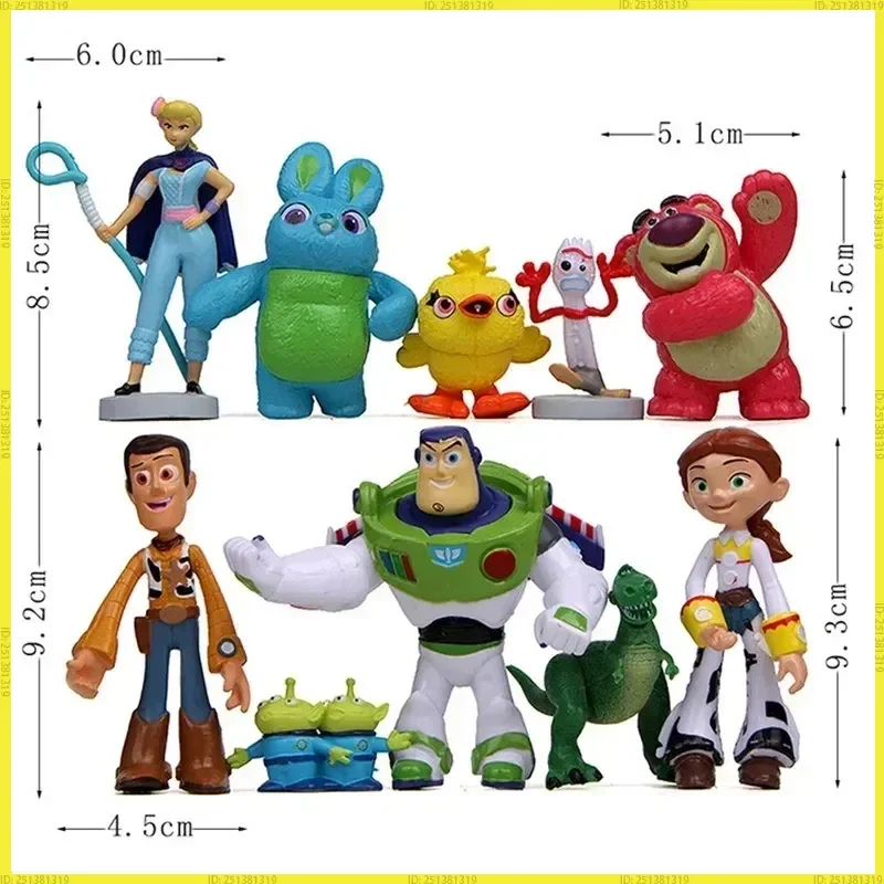 7 قطعة قصة لعبة 4 شخصيات الحركة اللعب وودي جيسي الطنانة الخفيفة شوكة خنزير الدب نموذج التماثيل دمية تمثال الاطفال هدية الكريسماس