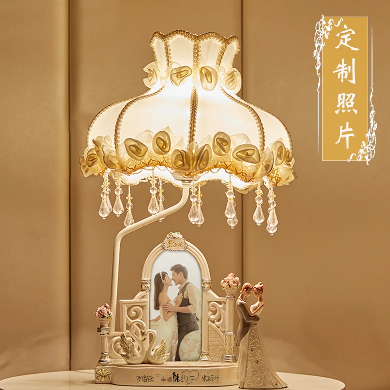 

European wedding gift desk lamp, wedding room bedroom bedside table lamp, newlywed gift to newlyweds, girlfriends, a pair of rom