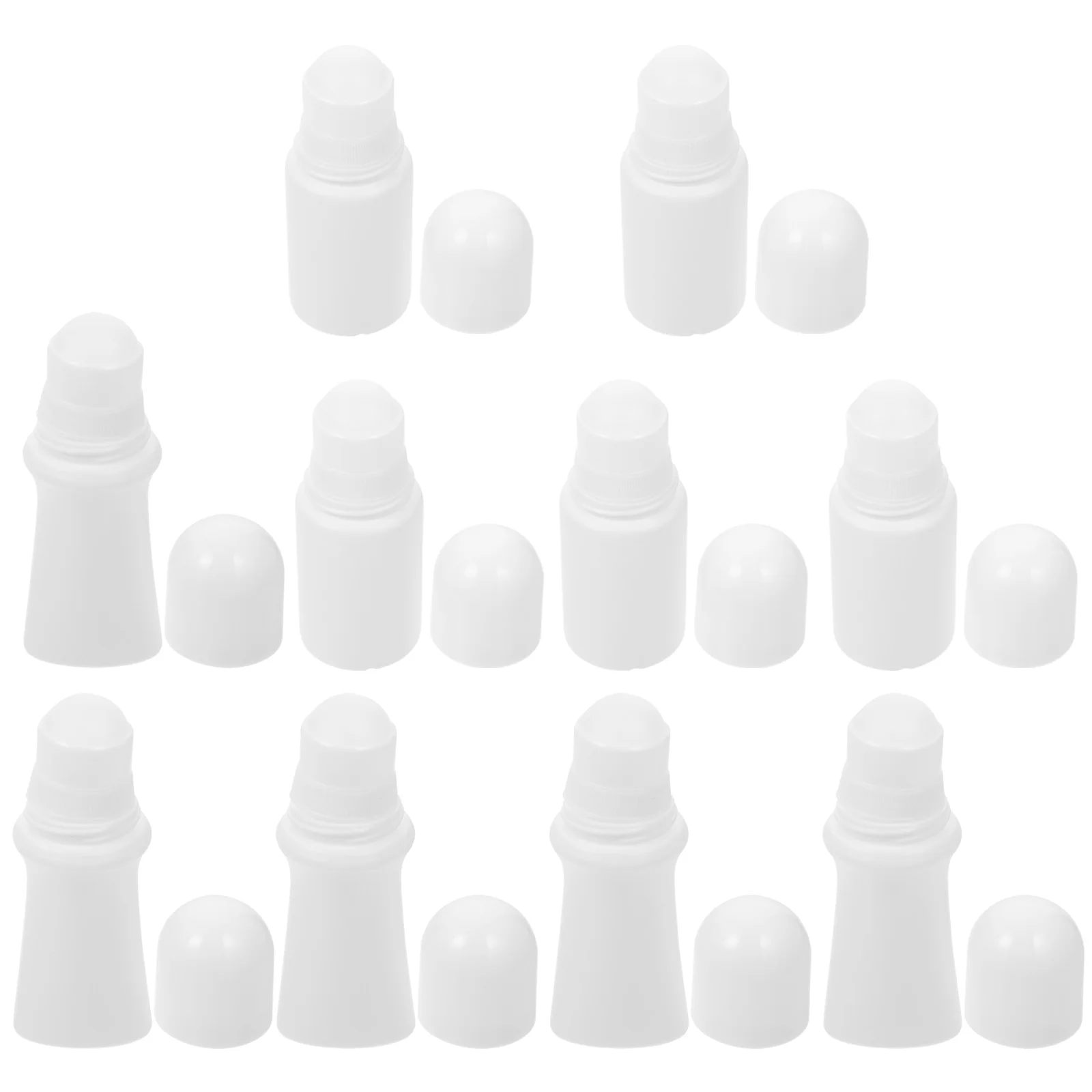 

10 Pcs Roller Bottle White Bottles Roll-on Filling Lightweight Perfume or Empty Durable