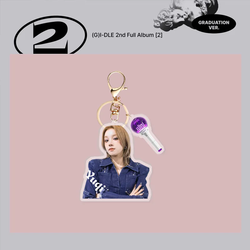 C (G) I-DLE New Album 2ND YUQI MINNIE Acrylic Keychain Pendant Week