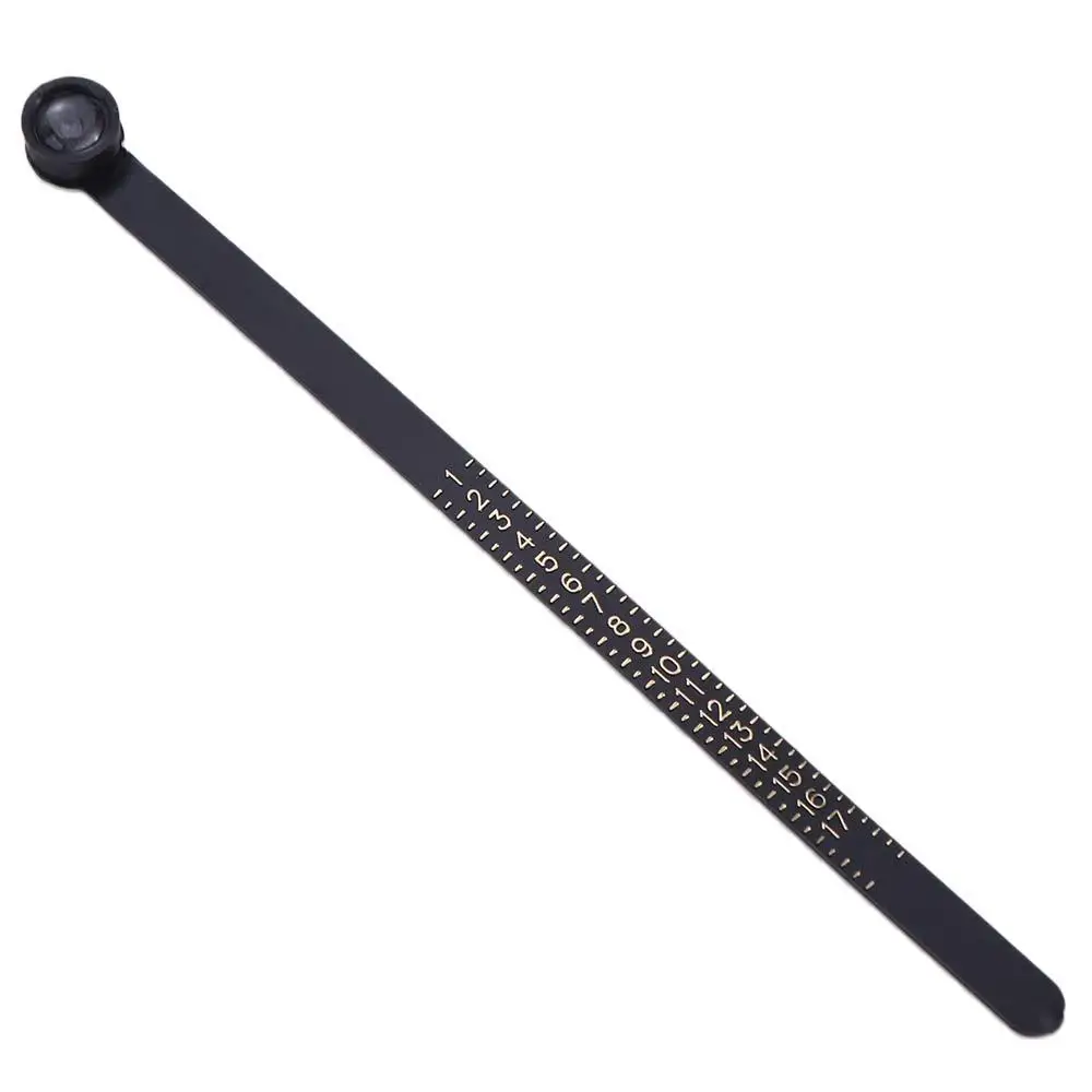 

Black White With Magnifier Ring Sizing Tool Ring Ruler Ring Measurer Ring Sizer Finger Gauge Finger Size Coil Measurement Belt