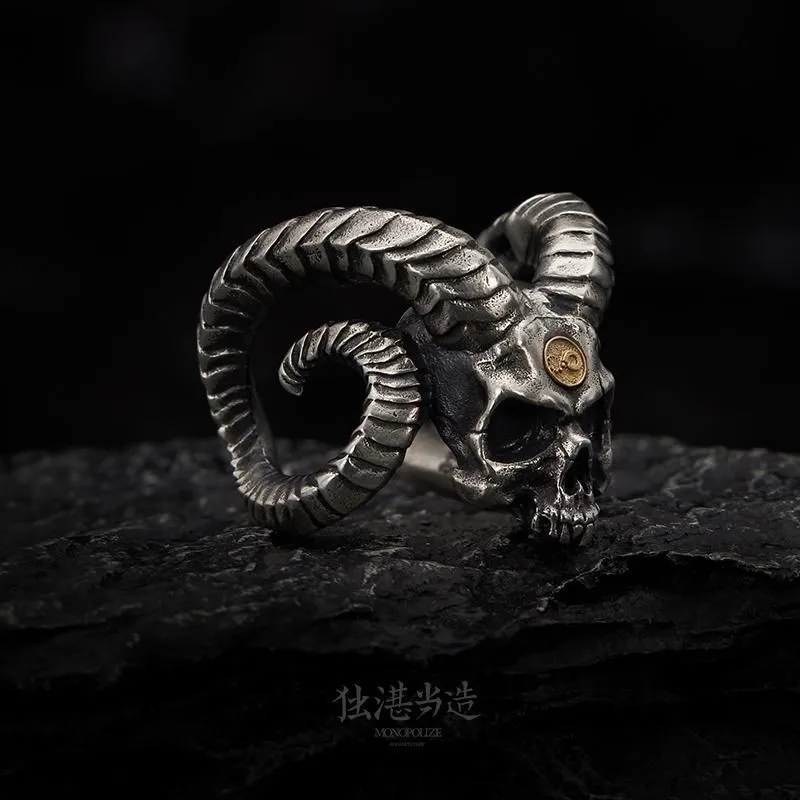 

Surtel Ring Demon Opening Ring Men's Trendy Personality Niche