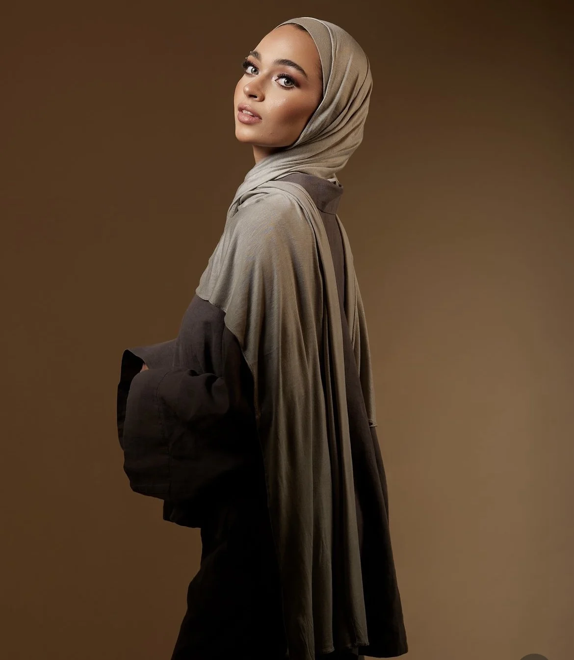 여성 그라데이션 코튼 레이온 히잡 스카프 여성용 고품질 헤드 랩 숄 무슬림 헤드밴드 이슬람 터번 대형 사이즈 180*70cm