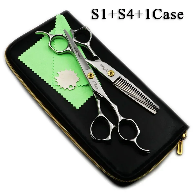 6 Inch Professional Hairdressing Scissors Set Cutting+Thinning Barber Shears 18~30 Teeth With Case High Quality