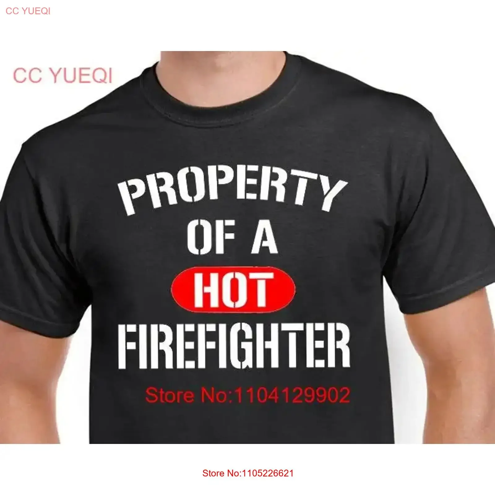 Firefighter T Shirt Property Of A Hot great gift idea for someone who loves their fireman or fire woman vintage Washed homme
