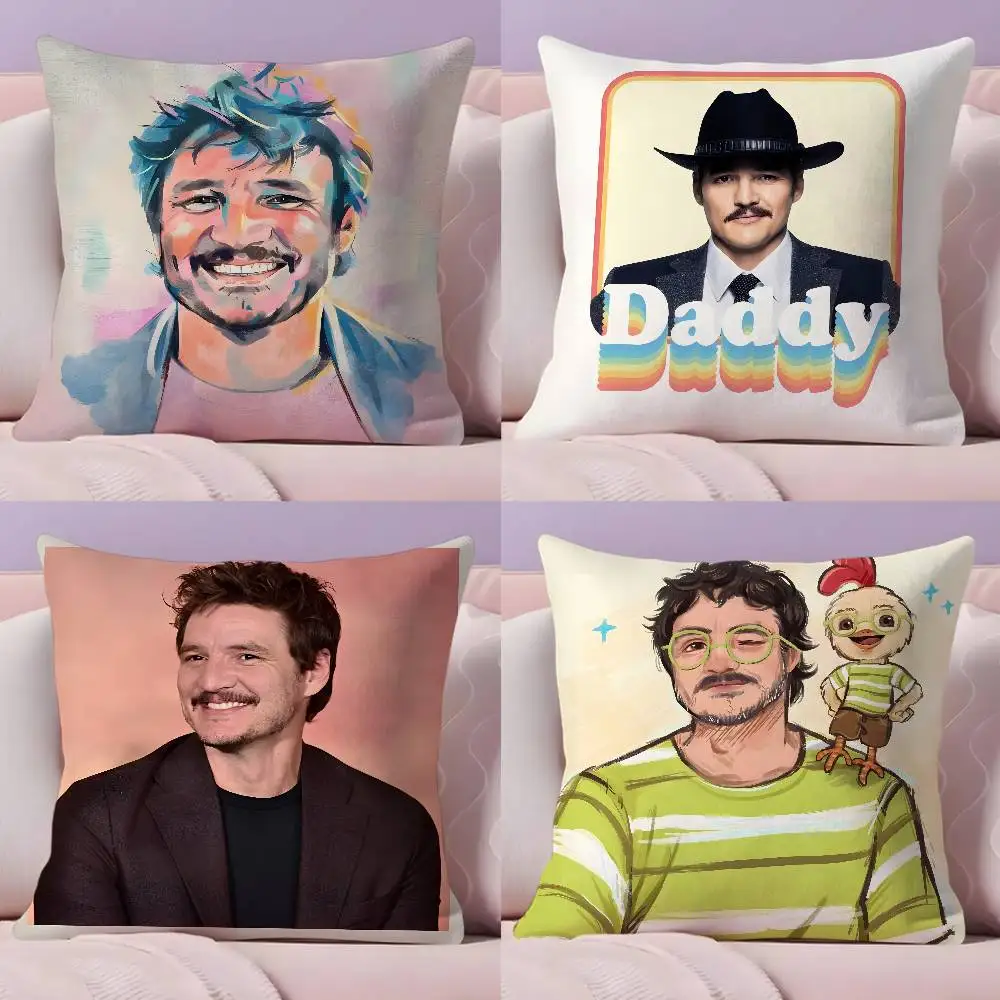 

Hot Actor P-Pedro Pascal Pillow Case Ultra Soft Skin Friendly Fabric Cloud Like Comfort & Concealed Zipper