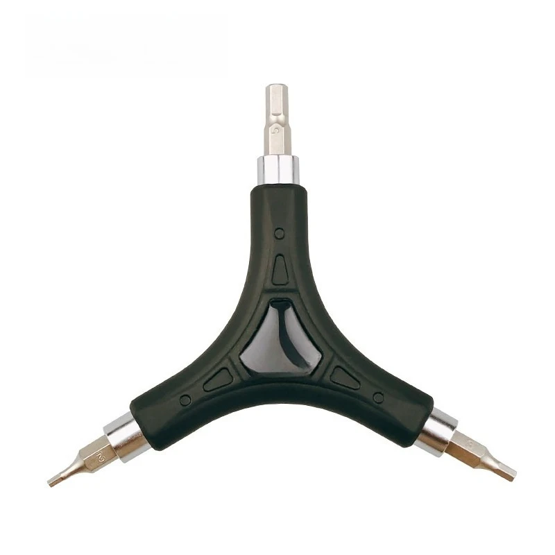For Multifunctional Y-wrench, Triangular Hexagonal Bicycle Multifunctional Portable Maintenance Tool