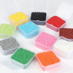 4000pcs/Box 2mm Charm Czech Glass Seed Beads Boxed Beads Findings For Jewelry Making Boho Bracelet Necklace Material Supplier