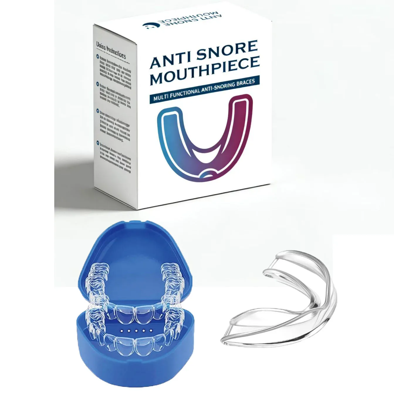 

2pcs/Box Mouth Guard for Grinding Teeth Moldable Dental Teeth Night Guard for Adult Stop Teeth Grinding Bruxism Tray