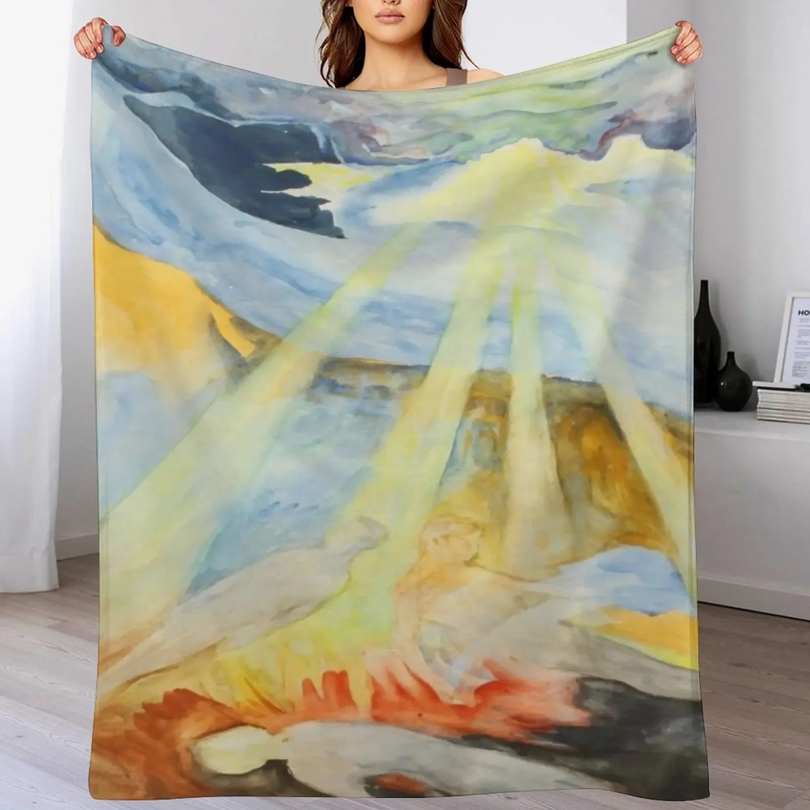 

Hilma af Klint Untitlet ,1862,1944 Throw Blanket Soft Bedroom Blanket for Night Sleeping