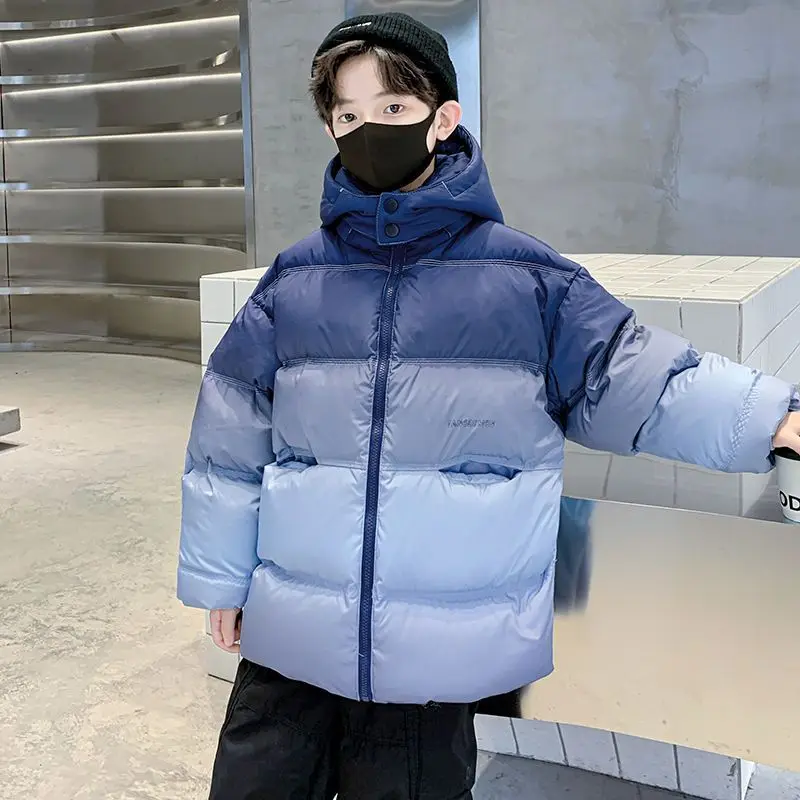 

2025 New Boys' Winter Thermal Cotton-Padded Coat Thickened Outdoor Jacket